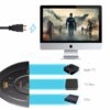3 Port 4K HDMI 2.0 Cable Auto Splitter Switcher 3x1 Adapter HUB - Image 3