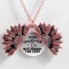 Sunflower Double-layer Lettering Necklace - Image 6