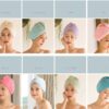 Women's Hair Dryer Cap, Absorbent Dry Hair Towel - Image 4