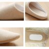 Men's Cotton Black warm slippers Muji soft bottom - Image 9