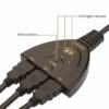 3 Port 4K HDMI 2.0 Cable Auto Splitter Switcher 3x1 Adapter HUB - Image 2