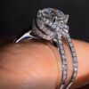 Sterling Silver Luxury Bold Big Wedding Rings - Image 3