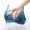 French Triangle Cup Bra Sexy Lace Ultra thin Bra - Image 6
