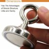 Fishing Magnet with Lifting Ring Magnetic Retrieving - Image 7