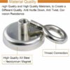 Fishing Magnet with Lifting Ring Magnetic Retrieving - Image 4