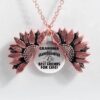 Sunflower Double-layer Lettering Necklace - Image 5