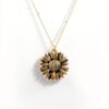 Sunflower Double-layer Lettering Necklace - Image 4