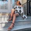 Leisure Color Flower Woolen Suit - Image 2