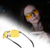 Polarized HD Night Driving Vision Glasses For Men & Women Aviator Sunglasses - Image 5