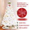 White Artificial Snow Flocked Christmas Tree - Image 6