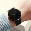 Luxury Men's Quartz Watch Stainless Steel Analog Ultra Thin Waterproof Business - Image 8