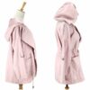 Solid color hooded trench coat - Image 3