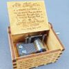 Antique Carved Wooden Hand Crank Music Box - Image 8