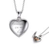 Sterling Silver Heart Locket Necklace Forever in My Heart - Image 4