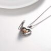 Sterling Silver Heart Locket Necklace Forever in My Heart - Image 5