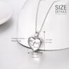 Sterling Silver Heart Locket Necklace Forever in My Heart - Image 6