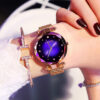Rose Gold Women Watches Fashion Diamond Ladies Starry - Image 3
