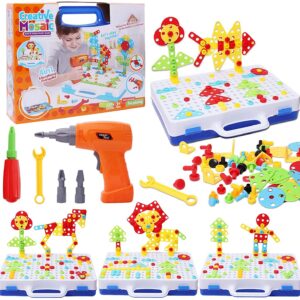 237 Pieces Creative Toy Drill Puzzle Set, STEM Learning Educational Toys