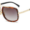 Flat Top Hot Square Sunglasses Men Women Luxury Brand Design - Image 5