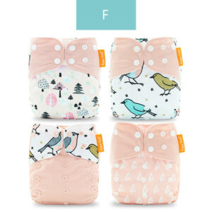 Baby Four-piece Washable Cloth Diapers