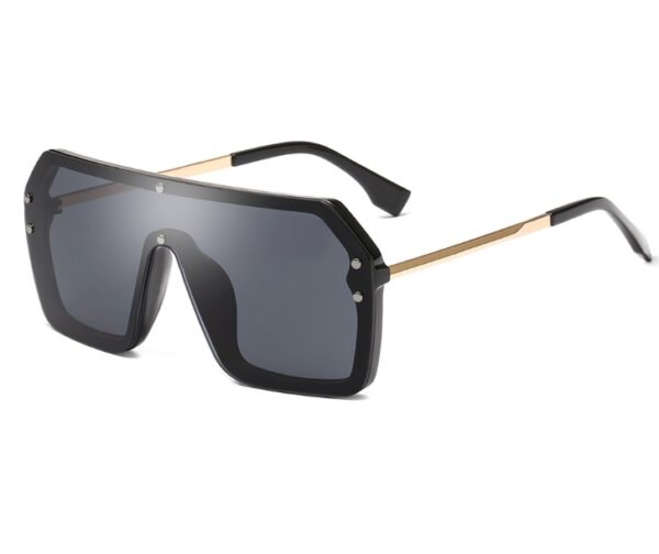 Oversize Sunglasses Fashion Style Square Sun Glasses  One Pieces Mirror