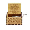Antique Carved Wooden Hand Crank Spirited Away Music Box Christmas - Image 8