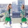 Printed gown and kimono cardigan - Image 2
