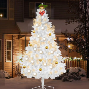 White Artificial Snow Flocked Christmas Tree