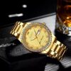 Gold Men's Watch Classic Stainless Steel Quartz Analog Business Wristwatch Gift - Image 7