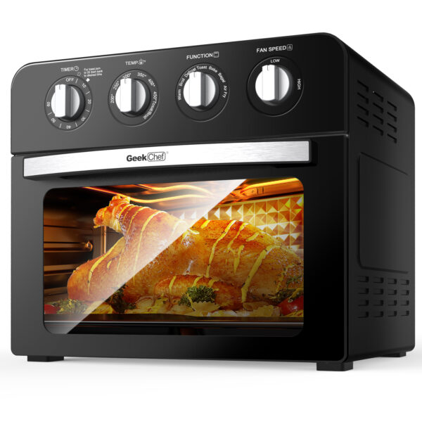 Air Fryer Toaster Oven Combo, Roast, Bake, Broil, Reheat, Fry Oil-Free