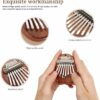 8 Keys Mini Kalimba Thumb Piano Finger Portable Wood Musical Toy Gift - Image 8