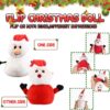 Santa Plush Snowman Plush Toy Reversible Christmas Santa Claus Double - Image 4