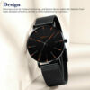 Luxury Men's Quartz Watch Stainless Steel Analog Ultra Thin Waterproof Business - Image 6
