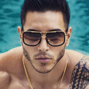 Flat Top Hot Square Sunglasses Men Women Luxury Brand Design
