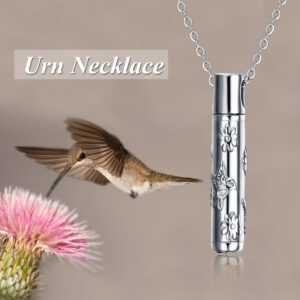 Hummingbird Cremation Jewelry Urn Necklace