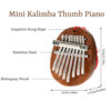 8 Keys Mini Kalimba Thumb Piano Finger Portable Wood Musical Toy Gift - Image 6