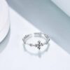 Cross Ring Sterling Silver Crucifix Pendant Antique Cross Rings Gifts For Women - Image 4