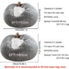 Bag Chair Coverit Was Only A Cover, Not A Full Bean Bag Chair Cushion,Big Round Soft Fluffy PV Velvet Sofa Bed Cover, Living Room Furniture,  Lazy Sofa Bed Cover,5ft Black - Image 5