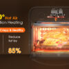 Geek Chef Air Fryer 10QT, Countertop Toaster Oven, 4 Slice Toaster Air Fryer Oven Warm - Image 7