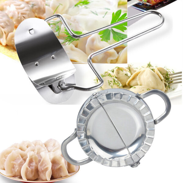 Stainless Steel Wraper Dough Presser Dumpling Maker Mould Kitchen Gadget Tools