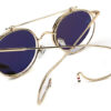 Steampunk flip vintage glasses hook sunglasses literary round frame glasses sunglasses - Image 3
