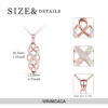 Sterling Silver Infinity Love Irish Celtic Knot Opal Pendant Necklace - Image 6