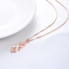 Sterling Silver Infinity Love Irish Celtic Knot Opal Pendant Necklace - Image 5