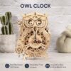 Robotime Rokr Creative DIY Toys 3D Owl Wooden Clock Building Block] - Image 5