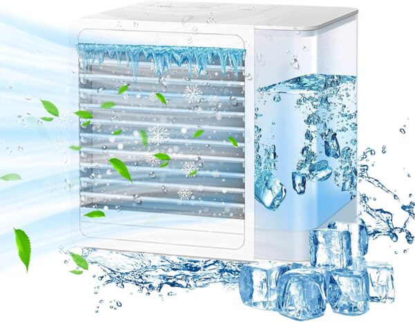 3 In 1 Portable Air Conditioners, Evaporative Air Cooler With USB Charging