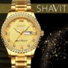 Gold Men's Watch Classic Stainless Steel Quartz Analog Business Wristwatch Gift - Image 4