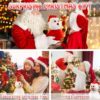 Santa Plush Snowman Plush Toy Reversible Christmas Santa Claus Double - Image 2
