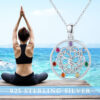 Chakra Pendant Necklace in 925 Sterling Silver - Image 6