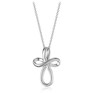 Simple Cross Hanging Clavicle Chain Necklace