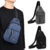 Mens Sling Bag Cross Body Handbag Chest Bag - Image 4